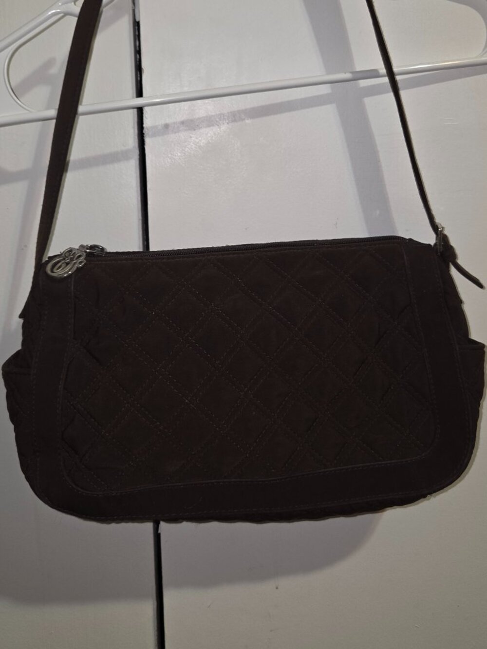 Vera Bradley Mini Hipster Crossbody Bag Chocolate Quilted
